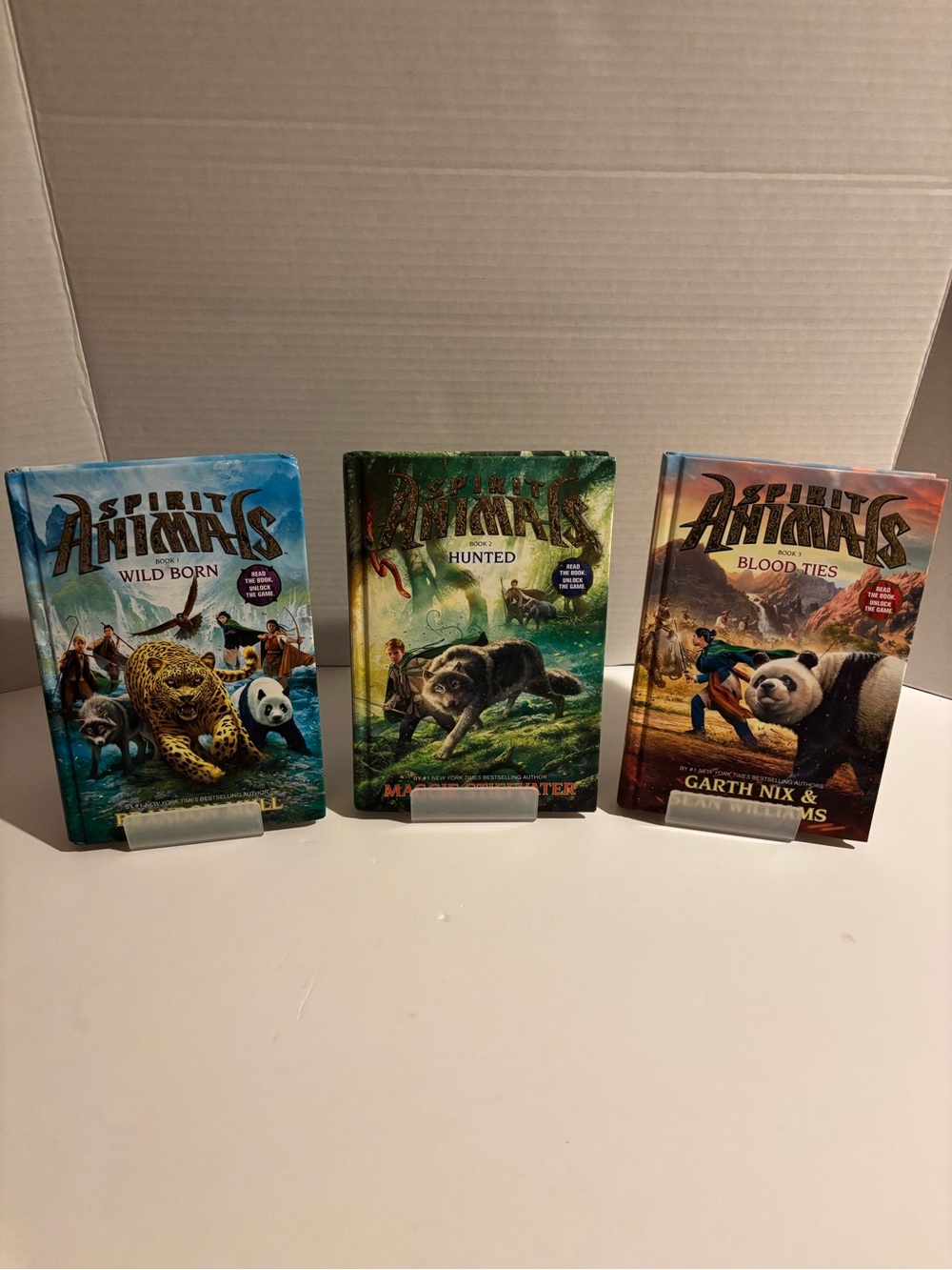 Spirit Animals Hardcover Set - Wild Born, Hunted, Blood Ties - Books 1, 2 and 3.